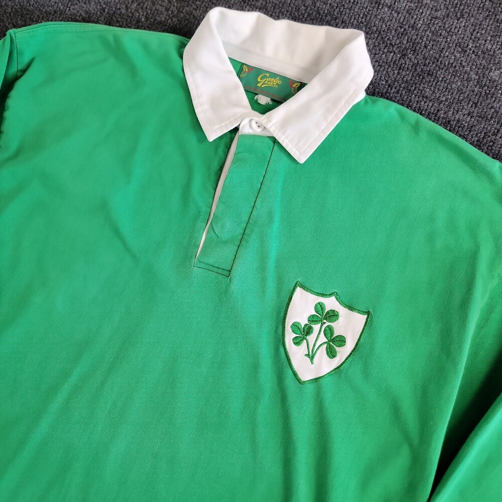 Ireland National Rugby Team Cotton Traders Shirt 90s Jersey 1990s Men Size L
